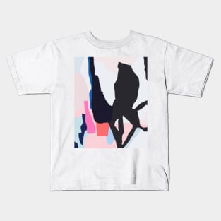 Abstract print, Red, Grey, Black, Blue, Pink, Modern art, Wall decor Kids T-Shirt